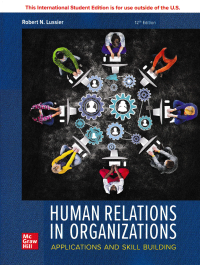 Image of HUMAN RELATIONS IN ORGANIZATIONS : Aplications and Skill Building