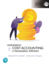 HORNGREN' COST ACCOUNTING A MANAGERIAL EMPHASIS