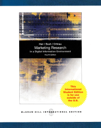 Image of MARKETING RESEARCH : In a Digital Information Environment