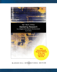 MARKETING RESEARCH : In a Digital Information Environment