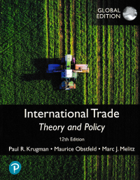 INTERNATIONAL TRADE THEORY AND POLICY