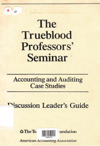 Image of THE TRUEBLOOD PROFESSORS SEMINAR