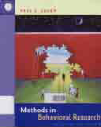 Image of METHODS IN BEHAVIORAL RESEARCH