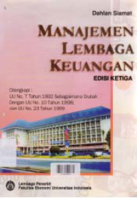 MANAJEMEN LEMBAGA KEUANGAN