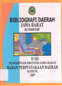 Image of BIBLIOGRAFI DAERAH JAWA BARAT NO.6 TAHUN VI 2007
