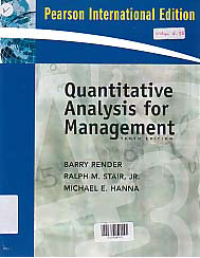 Image of QUANTITATIVE ANALYSIS FOR MANAGEMENT