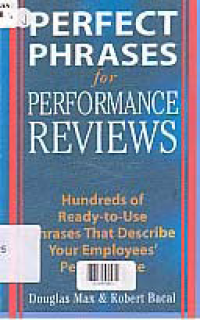 Image of PERPECT PHRASES FOR PERFORMANCE REVIEWS