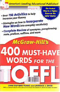Image of 400   MUST-HAVE WORDS FOR THE TOEFL