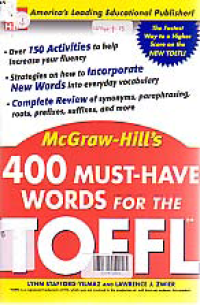 400   MUST-HAVE WORDS FOR THE TOEFL