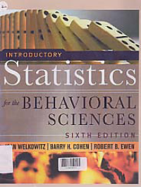 Image of INTRODUCTORY STATISTICS FOR THE BEHAVIORAL SCIENCES