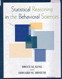 STATISTICAL REASONING IN THE BEHAVIORAL SCIENCES