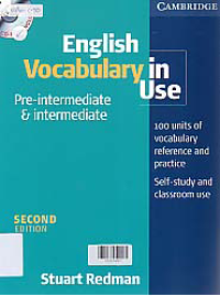 Image of ENGLISH VOCABULARY IN USE; Pre-intermediate & Intermediate + CD