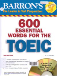 600 (SIX HUNDRED THOUSAND) ESSENTIAL WORDS FOR THE TOEIC + CD