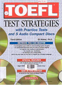 Image of TOEFL TEST STRATEGIES + CD