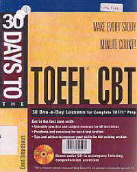 Image of 30  DAYS TO THE TOEFL CBT + CD
