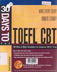 30  DAYS TO THE TOEFL CBT + CD