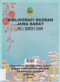 Image of BIBLIOGRAFI DAERAH JAWA BARAT NO.1 TAHUN1 2009