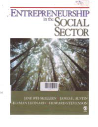 Image of ENTREPRENEURSHIP IN THE SOCIAL SECTOR