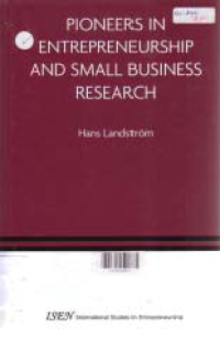 Image of PIONEERS IN ENTREPRENEURSHIP AND SMALL BUSINESS RESEARCH
