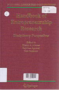 HANDBOOK OF ENTREPRENEURSHIP RESEARCH