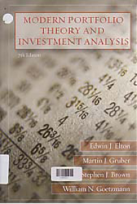 Image of MODERN PORTFOLIO THEORY AND INVESTMENT ANALYSIS