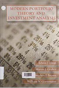 MODERN PORTFOLIO THEORY AND INVESTMENT ANALYSIS