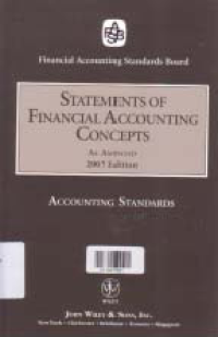 Image of STATEMENT OF FINANCIAL ACCOUNTING CONCEPTS; Accounting Standards
