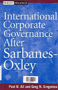 Image of INTERNATIONAL CORPORATE GOVERNANCE AFTER SARBANES-OXLEY