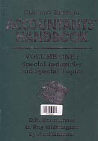 Image of ACCOUNTANTS' HANDBOOK VOLUME ONE