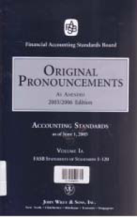 ORIGINAL PRONOUNCEMENTS AS AMENDED 2005/2006