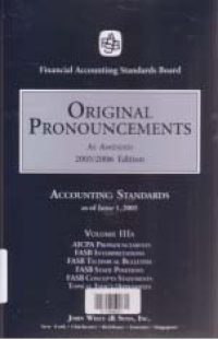 ORIGINAL PRONOUNCEMENTS AS AMENDED 2005/2006 EDITION