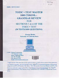 Image of TOEIC TEST MASTER 1000 CDROOM