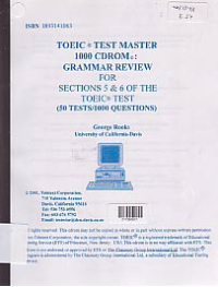 TOEIC TEST MASTER 1000 CDROOM