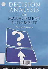 DECISION ANALYSIS FOR MANAGEMENT JUDGMENT