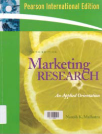 MARKETING RESEARCH; An Applied Orientation