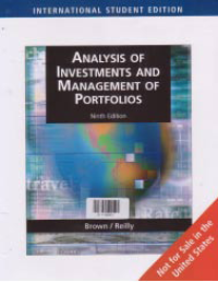 ANALYSIS OF INVESTMENTS AND MANAGEMENT OF PORTFOLIOS