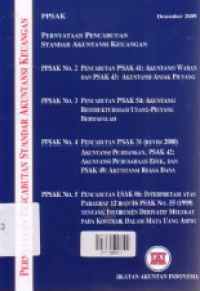 Image of PERNYATAAN PENCABUTAN STANDAR AKUNTANSI KEUANGAN (PSAK No. 2 s.d 5)