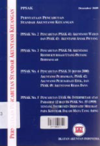 PERNYATAAN PENCABUTAN STANDAR AKUNTANSI KEUANGAN (PSAK No. 2 s.d 5)