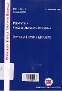 Image of (PSAK No. 1) PERNYATAAN STANDAR AKUNTANSI KEUANGAN; Penyajian Laporan Keuangan