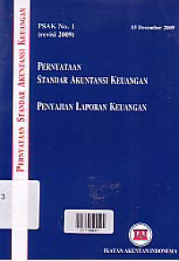 (PSAK No. 1) PERNYATAAN STANDAR AKUNTANSI KEUANGAN; Penyajian Laporan Keuangan