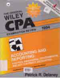 CPA EXAMINATION REVIEW ACCOUNTING AND REPORTING; Taxation Managerial Govermental and Not For Profit Accounting