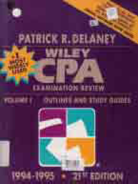 CPA EXAMINATION REVIEW; Volume 1 Outlines and Study Guides