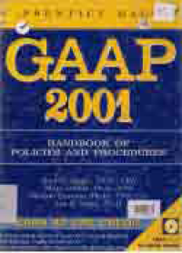 GAAP HANDBOOK OF POLICIES AND PROCEDURES, 2001