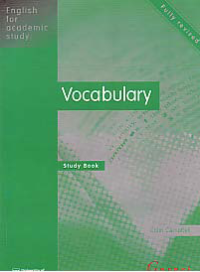 Image of ENGLISH FOR ACADEMIC STUDY: VOCABULARY (Study Book)
