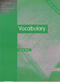 ENGLISH FOR ACADEMIC STUDY: VOCABULARY (Study Book)