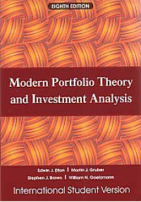 Image of MODERN PORTFOLIO THEORY AND INVESTMENT ANALYSIS
