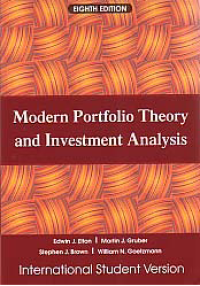 MODERN PORTFOLIO THEORY AND INVESTMENT ANALYSIS