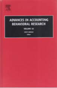 Image of ADVANCES IN ACCOUNTING BEHAVIORAL RESEARCH
