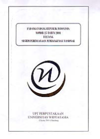 Image of UNDANG-UNDANG REPUBLIK INDONESIA NOMOR 25 TAHUN 2004 TENTANG SISTEM PERENCANAAN PEMBANGUNAN NASIONAL