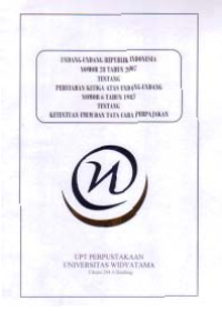 Image of UNDANG-UNDANG RI NO. 28 TH 2007 TENTANG PERUBAHAN KE-3 ATAS UU NO. 6 TH 1983 TENTANG KETENTUAN UMUM DAN TATA CARA PERPAJAKAN